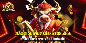 สล็อตเว็บโดยตรง tkb108.club ระบบมั่นคง จ่ายจริง ปลอดภัย